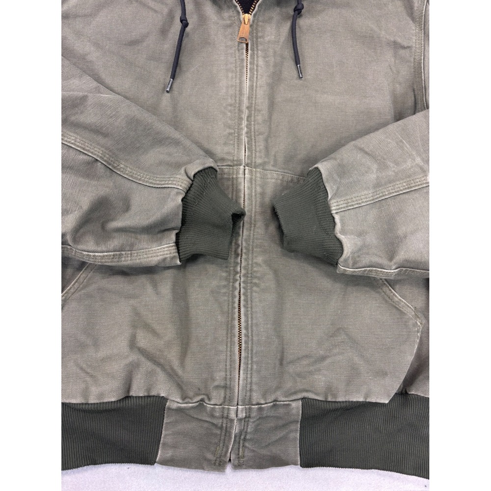 Vintage Carhartt Jacket Olive green Made In USA Size Large RN# 14806 Y2K - Picture 10 of 12